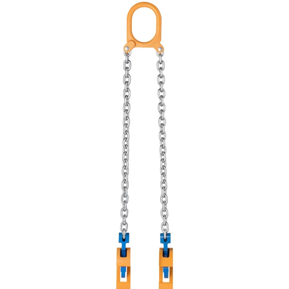 VEVOR Chain Drum Lifter, G80 Drum Lifting Chain Sling with Thickened Security Hook, 2000LBS Capacity, 1.6ft Long Sturdy Drums Handling Equipment, Carbon Steel Barrel Lifter for Plastic & Metal Drums