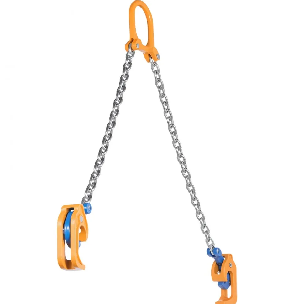 VEVOR Chain Drum Lifter, G80 Drum Lifting Chain Sling with Thickened Security Hook, 2000LBS Capacity, 1.6ft Long Sturdy Drums Handling Equipment, Carbon Steel Barrel Lifter for Plastic & Metal Drums