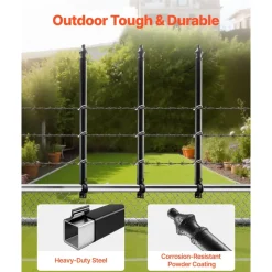 VEVOR Chain Link Fence Extensions, 9 Packs 27.4