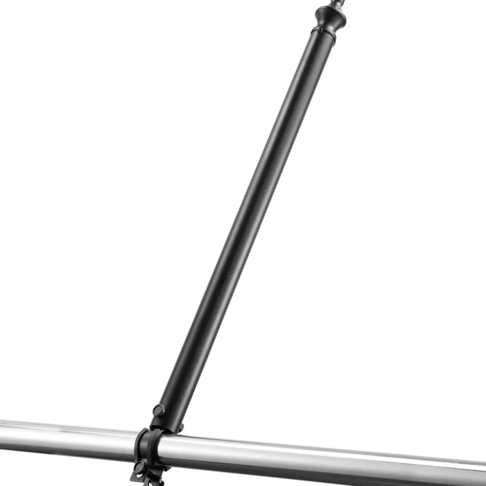 VEVOR Chain Link Fence Extensions, 9 Packs 27.4" Extension Height, Galvanized Post Extender for 1.3" to 1.5" Top of Fence, U Bracket, Barbed Wire Extend Arm for Privacy, Prevent Dogs Jumping Out