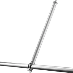 VEVOR Chain Link Fence Extensions, 18 Packs 27.4" Extension Height, Galvanized Post Extender for 1.3" to 1.5" Top of Fence, U Bracket, Barbed Wire Extend Arm for Privacy, Prevent Dogs Jumping Out