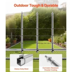 VEVOR Chain Link Fence Extensions, 18 Packs 27.4