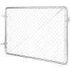 VEVOR Chain Link Fence Gate, 72 x 48 in, Adjustable Chain Link Fence Panel, Fit 2.2-6 ft (W) x 6 ft (H) Garden Fence Gate Opening, Rust-Resistant Galvanized Fencing Gate for Farm, Posts Not Included