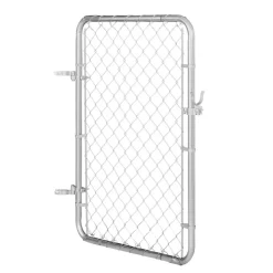 VEVOR Chain Link Fence Gate, 32 x 46 in, Adjustable Chain Link Fence Panel, Fit 2-4 ft (W) x 4 ft (H) Garden Fence Gate Opening, Rust-Resistant Galvanized Fencing Gate for Farm Posts Not Included