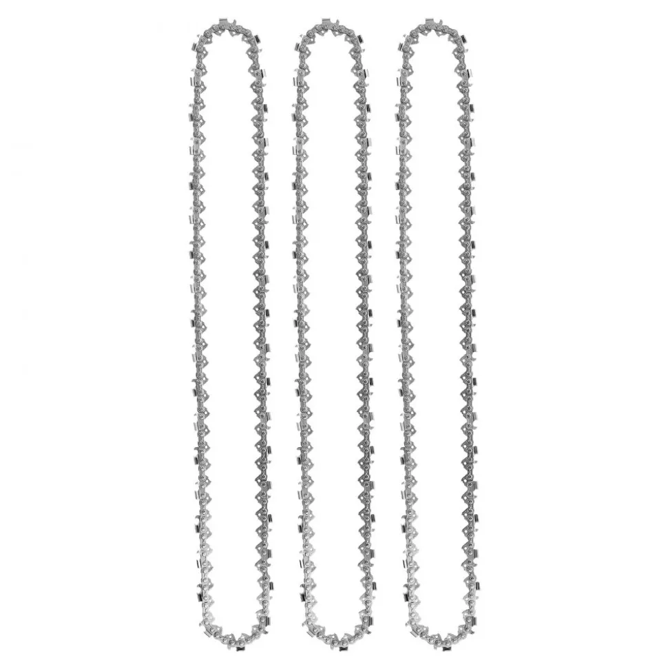 VEVOR Chainsaw Chain 3 Pack 18 Inch 0.325" Pitch 0.058" Gauge 72 Drive Link, Fits VEVOR CN-52G Gas Chainsaw, Forged Alloy Steel, Replacement Saw Chain with Sharp Cutter Teeth, Wear-Resistant Tie Strap