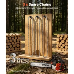 VEVOR Chainsaw Chain 3 Pack 18 Inch 0.325