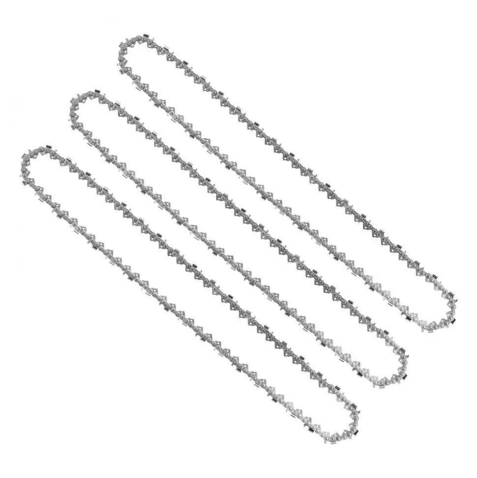 VEVOR Chainsaw Chain 3 Pack 18 Inch 0.325" Pitch 0.058" Gauge 72 Drive Link, Fits VEVOR CN-52G Gas Chainsaw, Forged Alloy Steel, Replacement Saw Chain with Sharp Cutter Teeth, Wear-Resistant Tie Strap