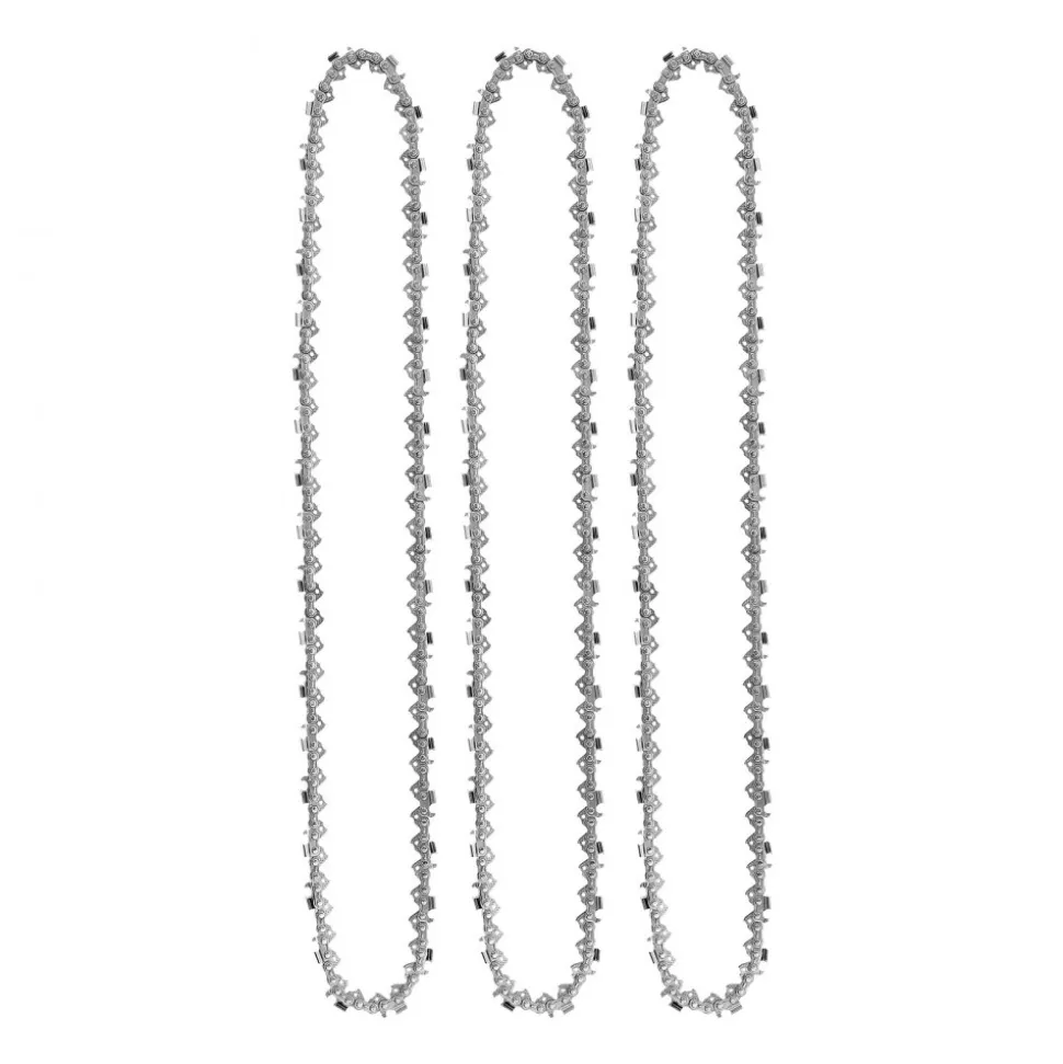 VEVOR Chainsaw Chain 3 Pack 20 Inch 0.325" Pitch 0.058" Gauge 76 Drive Link, Fits VEVOR CN-58G / CN-62G Gas Chainsaw, Forged Alloy Steel, Replacement Saw Chains with Sharp Cutter Teeth & Tie Straps