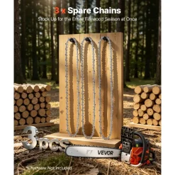 VEVOR Chainsaw Chain 3 Pack 20 Inch 0.325