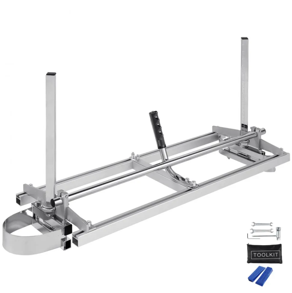 VEVOR Chainsaw Mill, Portable Sawmill 14"-36" Guide Bar, Galvanized Steel Chainsaw Planking Mill with 0.2"-11.81" Cutting Thickness, Wood Lumber Cross Cutting Saw Mill for Builders and Woodworkers