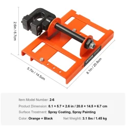 VEVOR Chainsaw Mill, Vertical Lumber Cutting Guide with 2"-6" Cutting Width, Cast Iron Portable Timber Chainsaw Attachment, Lightweight Wood Timber Milling Attachment for Builders and Woodworkers