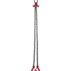 VEVOR Chain Sling, 3/8 inch x 6 ft Lifting Chains with Hooks, G80 Engine Chain Hoist Lifts, 11000 lbs/5 Ton Lifting Sling Chains for Engine Hoist, Engine Lift Chain with 2 Leg Grab Hooks and Adjusters