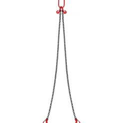 VEVOR Chain Sling, 5/16 inch x 6 ft Lifting Chains with Hooks, G80 Engine Chain Hoist Lifts, 6600 lbs/3 Ton Lifting Sling Chains for Engine Hoist, Engine Lift Chain with 2 Leg Grab Hooks and Adjusters