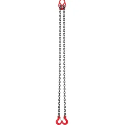 VEVOR Chain Sling, 5/16 in x 10 ft Lifting Chains with 2 Leg Grab Hooks, Heavy Duty G80 Alloy Steel Lifting Sling, 7000LBS Capacity, Adjustable Engine Chain Hoist Lifts for Cargo Security Towing