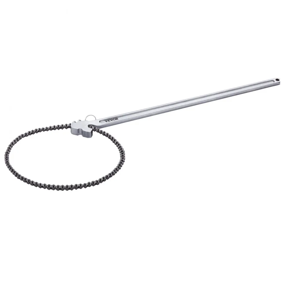 VEVOR Chain Wrench, 48 inch Chain Pipe Wrench, 13.4 inch Diameter Capacity, CRV Reversible Pipe Fitting Tool Wrench with High Strength Jaw and Ergonomic Handle, for Pipe Installation and Car Repair