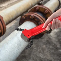VEVOR Chain Wrench Pipe 36inch,Heavy Duty Oil Filter Chain Wrench Capacity 4-1/2 to 7-1/2inch ,Chain Wrench 30inch (760 mm) Chain Length Plumbing Pipe Tool