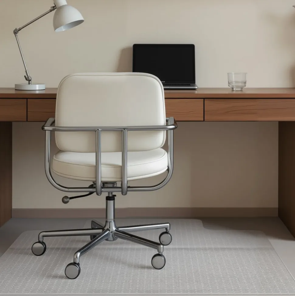 VEVOR Chair Mat with Lip, 36 x 48-inch Office Chair Mat for Low Pile Carpeted Floors, Plastic Floor Protector Rug with Studded, Non-Slip & Easy to Clean, Smooth Glide Under Desk Rug for Home Office