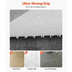VEVOR Chair Mat with Lip, 36 x 48-inch Office Chair Mat for Low Pile Carpeted Floors, Plastic Floor Protector Rug with Studded, Non-Slip & Easy to Clean, Smooth Glide Under Desk Rug for Home Office