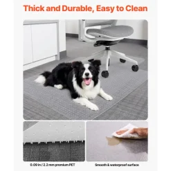 VEVOR Chair Mat with Lip, 36 x 48-inch Office Chair Mat for Low Pile Carpeted Floors, Clear Floor Protector Rug with Studded, Non-Slip & Easy to Clean, Smooth Glide Under Desk Rug for Home Office