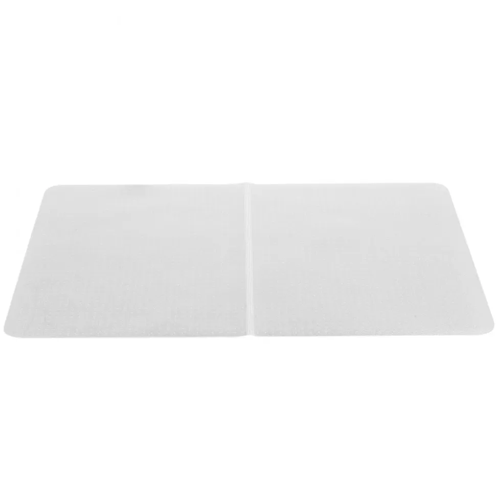 VEVOR Chair Mat, 60 x 46-inch Office Chair Mat for Low Pile Carpeted Floors, Clear Floor Protector Rug with Studded, Non-Slip & Easy to Clean, Smooth Glide Under Desk Rug for Home Office (Rectangular)