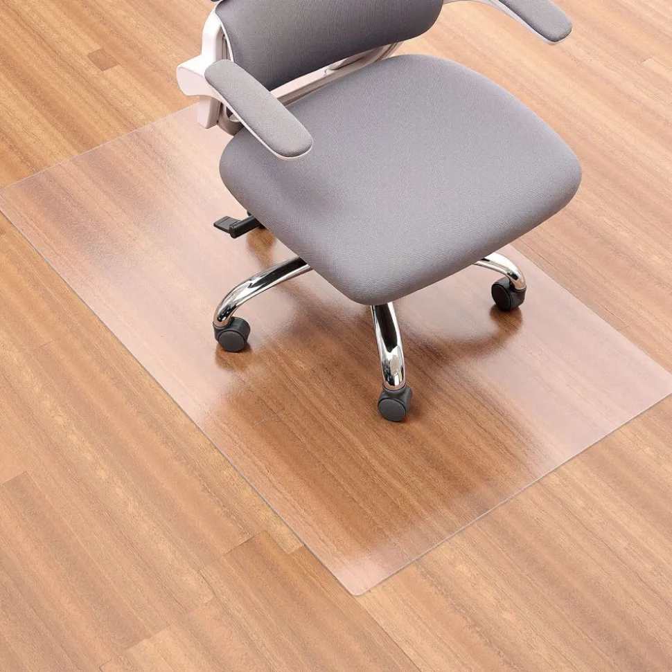 VEVOR Chair Mat, 30 x 48-inch Transparent Office Chair Mat for Hard Floors, Floor Protector for Rolling Chairs, Non-Slip & Easy to Clean, Smooth Glide Under Desk Rug for Home Office (Rectangular)