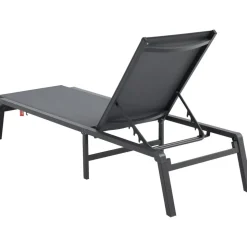 VEVOR Chaise Lounge Chairs Outdoor, Aluminum Patio Lounge Chairs with Adjustable 5-Position, Folding Pool Lounge Chairs Recliner and Full Flat Tanning Chairs for Patio, Beach, Pool, Dark Grey, 2 pcs
