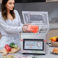 VEVOR Chamber Vacuum Sealer, 320W Sealing Power, Vacuum Packing Machine for Wet Foods, Meats, Marinades and More, Compact Size with 12.6 in Sealing Length, Applied in Home Kitchen and Commercial Use