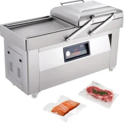 VEVOR Chamber Vacuum Sealer, 1200W Sealing Power, Vacuum Packing Machine for Wet Foods, Meats, Marinades and More, Compact Size with 23.6 in Sealing Length, Applied in Home Kitchen and Commercial Use