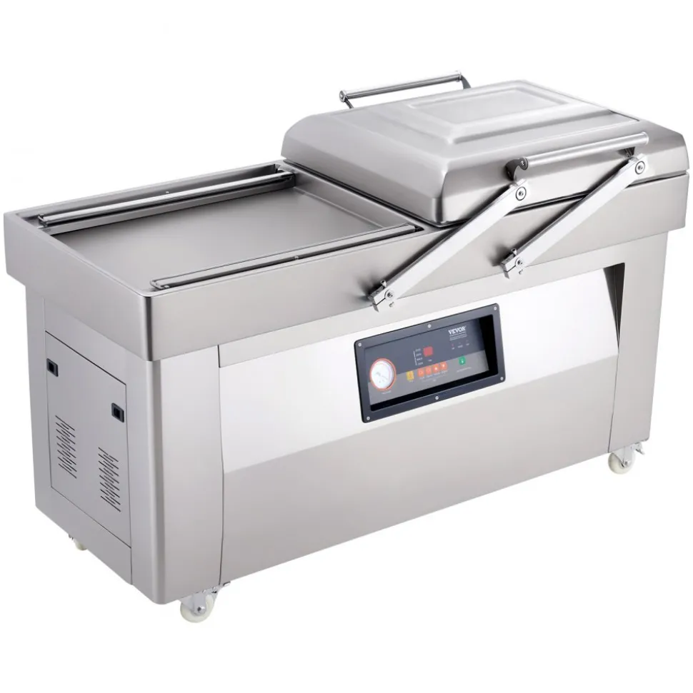 VEVOR Chamber Vacuum Sealer, 1200W Sealing Power, Vacuum Packing Machine for Wet Foods, Meats, Marinades and More, Compact Size with 23.6 in Sealing Length, Applied in Home Kitchen and Commercial Use