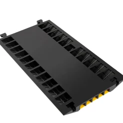 VEVOR 5 Channel Cable Protectors Extreme Rubber Cable Ramps Heavy Duty Protective Cable Wire Cord Ramp Driveway Rubber Traffic Speed Bumps Cable Protector (5-Channel, 1Pack-18000Lb)