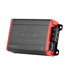 VEVOR 4 Channel Car Audio Amplifier 2 Ohm Stable Bridgeable Class D Full Range Amp Max Power 4 x 120W @ 4 Ohm / 4 x 200W @ 2 Ohm for Car SUV Truck Off-Road