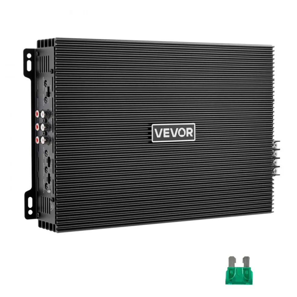 VEVOR 4 Channel Car Audio Amplifier 2 Ohm Stable Bridgeable Class A/B Full Range Amp Max Power 4 x 200W @ 4 Ohm / 4 x 400W @ 2 Ohm for Car SUV Truck Off-Road