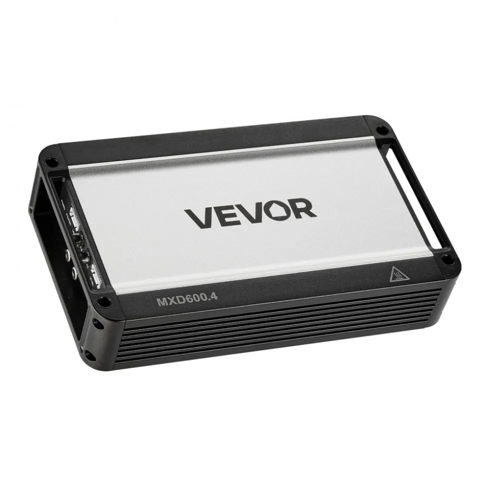 VEVOR 4 Channel Car Audio Amplifier 2 Ohm Stable Bridgeable Class A/B Full Range Amp Max Power 4 x 250W @ 4 Ohm / 4 x 500W @ 2 Ohm for Car SUV Truck Off-Road
