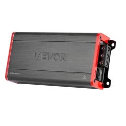 VEVOR 4 Channel Car Audio Amplifier 2 Ohm Stable Bridgeable Class D Full Range Amp Max Power 4 x 272W @ 4 Ohm / 4 x 400W @ 2 Ohm for Car SUV Truck Off-Road