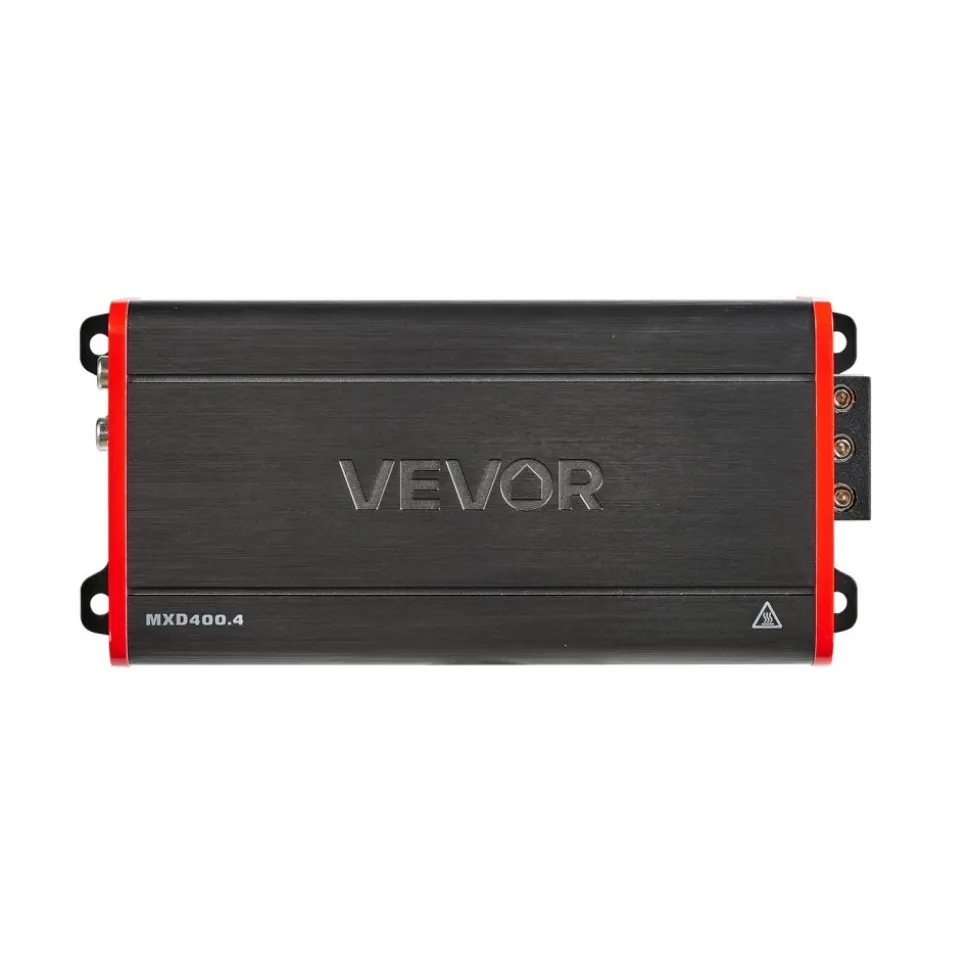 VEVOR 4 Channel Car Audio Amplifier 2 Ohm Stable Bridgeable Class D Full Range Amp Max Power 4 x 500W @ 4 Ohm / 4 x 1000W @ 2 Ohm for Car SUV Truck Off-Road