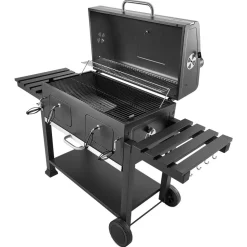 VEVOR Charcoal Grill, 780 sq.in. Extra-Large Charcoal Barbecue Grill with 2 Liftable Charcoal Trays & Folding Side Tables, High-Temp Powder-Coated Steel BBQ Cooking Grills for Patio Backyard Parties