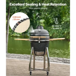 VEVOR Charcoal Smoker and Grill, 18