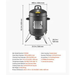 VEVOR Charcoal Smoker, 16