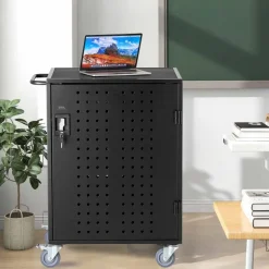 VEVOR Charging Cart, 36 Device Mobile Charging Station, Up to 15.6 in Screen Size, Office and Classroom Mobile Charging Cart, for Chromebook, Tablet and Laptop