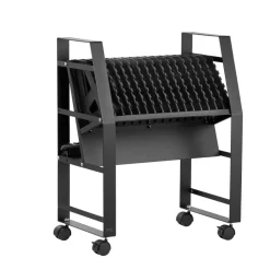 VEVOR Charging Cart, 16 Device Mobile Open Charging Station, Up to 15.6 in Screen Size, Office and Classroom Mobile Charging Cart, for Chromebook, Tablet and Laptop
