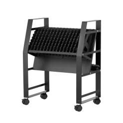 VEVOR Charging Cart, 16 Device Mobile Open Charging Station, Up to 15.6 in Screen Size, Office and Classroom Mobile Charging Cart, for Chromebook, Tablet and Laptop