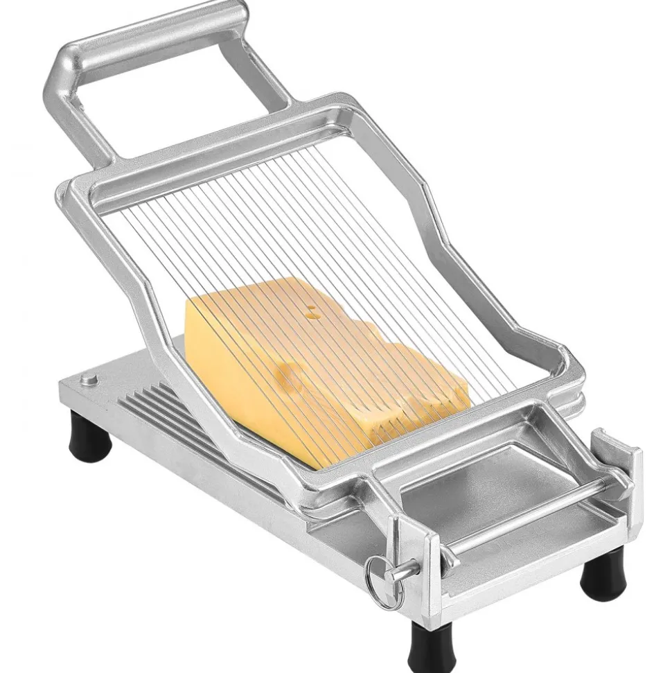 VEVOR Cheese Cutter with Wire, 0.2" Ultra-Thin Cheeser Butter Cutting Blade, Detachable Cheese Slicer Wire, Aluminum Alloy Commercial Cheese Slicer with 316 Stainless Steel Knife Wire, Kitchen Cooking