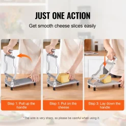 VEVOR Cheese Cutter with Wire, 0.39