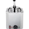 VEVOR Cheese Dispenser with Pump, 2.6 Qt Capacity Cheese Warmer, Stainless Steel Hot Fudge Warmer with Pump 650W Cheese Dispenser, 30-110℃ Temp Adjustable, for Hot Fudge Cheese Caramel