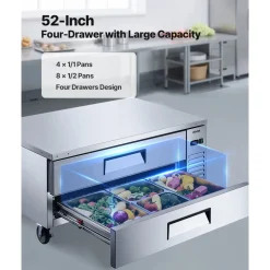 VEVOR Chef Base Refrigerator, 52