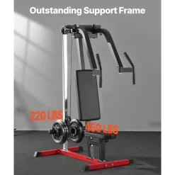VEVOR Chest Fly Machine, Upper Body Specialty Machine for Home Gym, Adjustable Fly and Reverse Delt Machine, for Chest, Back, Pectoral, Rear Deltoid and Shoulder Workouts, Hold up to 450LBS