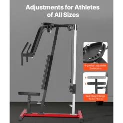 VEVOR Chest Fly Machine, Upper Body Specialty Machine for Home Gym, Adjustable Fly and Reverse Delt Machine, for Chest, Back, Pectoral, Rear Deltoid and Shoulder Workouts, Hold up to 450LBS