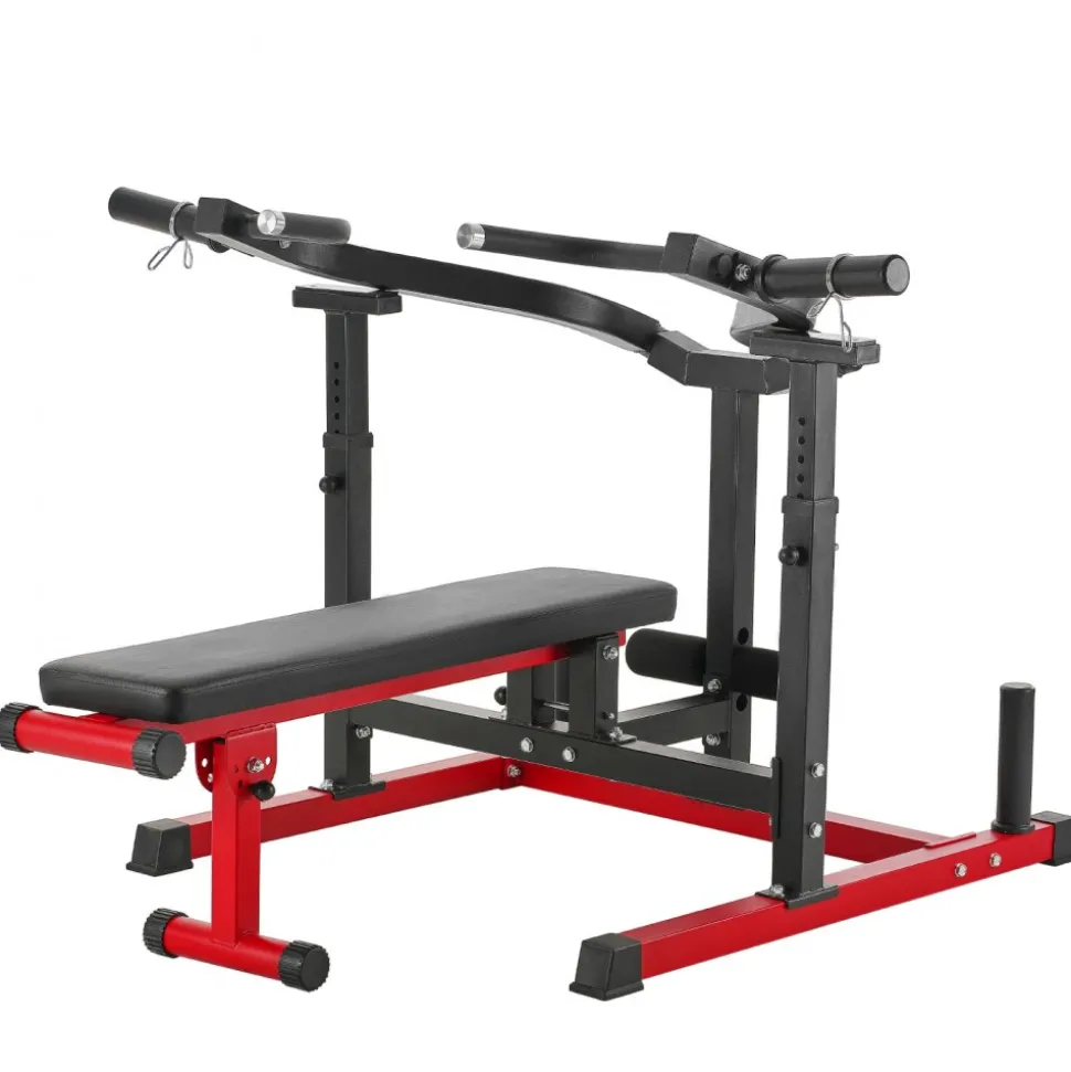 VEVOR Chest Press Machine, 450 LBS Bench Press Set, Adjustable Flat Incline Bench with Independent Converging Arms, Upper Chest Equipment, Fitness Home Gym Equipment for Chest, AB Workouts, Shoulder