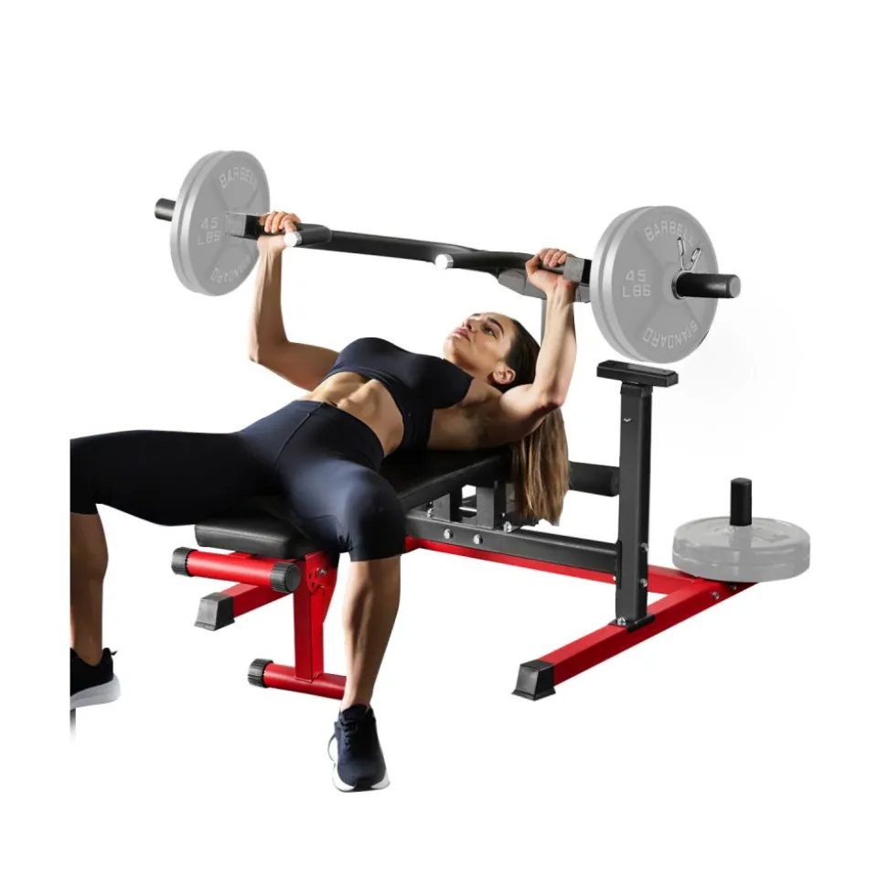 VEVOR Chest Press Machine, 450 LBS Bench Press Set, Adjustable Flat Incline Bench with Independent Converging Arms, Upper Chest Equipment, Fitness Home Gym Equipment for Chest, AB Workouts, Shoulder