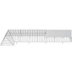 VEVOR Chicken Tunnels, 157.5 x 39.4 x 24.2 inch(LxWxH) Chicken Tunnels for Yard, Portable Chicken Tunnels for Outside with Corner Frames, Chicken Coop Run, Suitable for Chickens, Ducks, Rabbits